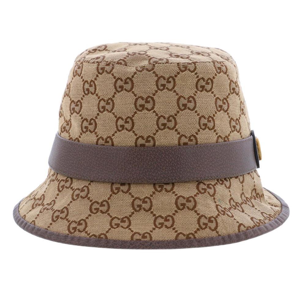 Gucci GG Fedora Hat Brown Gloves AB